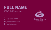 Birthday Cake Slice  Business Card Design