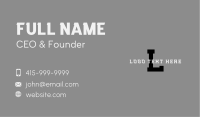Generic Industrial Letter Business Card
