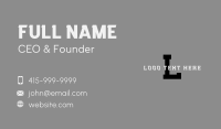Generic Industrial Letter Business Card