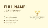 Golden Premium Owl Business Card Design