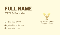 Golden Premium Owl Business Card