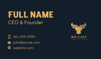 Luxurious Bull Business Business Card Design