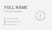 Minimalist Generic Lettermark Business Card