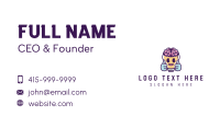 Brain Bulb Mascot Business Card