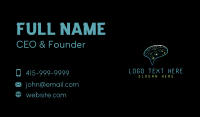 Brain Circuit Artificial Intelligence Business Card Design