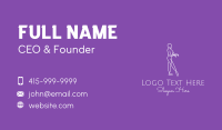 Minimalist Dance Performer Business Card