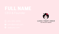 Woman Geisha Salon Business Card