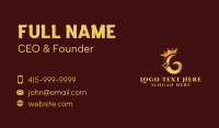 Elegant Crown Letter G Business Card Design