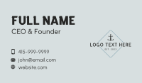 Anchor Sailor Wordmark Business Card Design