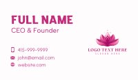Gradient Lotus Yoga Business Card Design