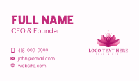 Gradient Lotus Yoga Business Card