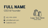Mason Jar Business Card example 1