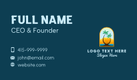 Cocktail Sun Beach Business Card Design