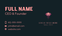 Acupuncture Lotus Flower Business Card Design