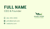 Lawn Mower Gardener Business Card