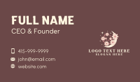 Organic Flower Moon Business Card