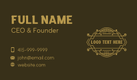 Artisanal Hotel Boutique  Business Card