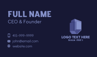 Purple Structure Real Estate Business Card