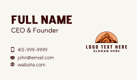 Mountain Construction Excavator Business Card
