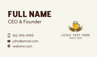 Beer Mug Emblem  Business Card Design