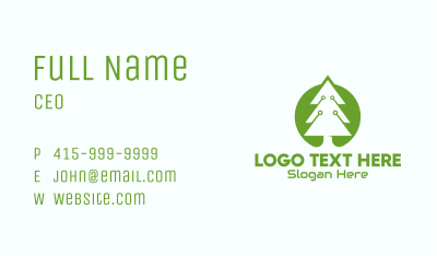 Pine Tree Circuit Business Card Image Preview