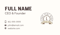 Classic Banner Letter Business Card