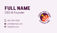 Abstract Turban Basketball Business Card