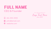 Relationship Business Card example 4