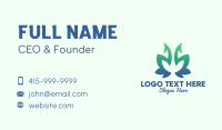 Green Gradient Plant Business Card
