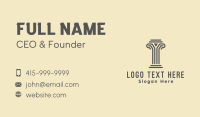 Construction Column Concrete Business Card Design