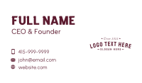 Advertisement Business Card example 2