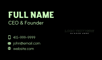Corporate Outline Wordmark Business Card