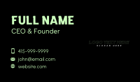 Corporation Business Card example 2