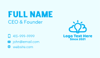 Cloud Light Bulb Business Card
