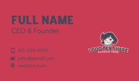 Cute Girl Game Streamer Business Card