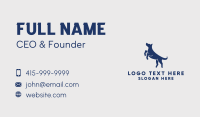 Jumping Pet Dog  Business Card