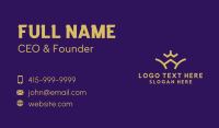 Crown Letter W  Business Card