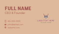 Viking Helmet Horns Business Card