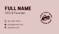 Mountain Travel Adventure Business Card