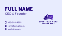 Purple Freight Trucking  Business Card