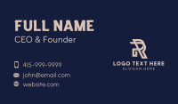 Premium Letter R Business Card