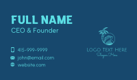 Palm Tree Water Waves  Business Card