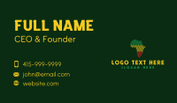 Zigzag African Map Business Card Design