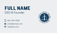 Aquatic Sailor Anchor Business Card