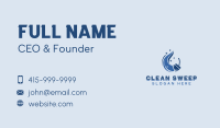 Clean Sanitary Housekeeper Business Card Image Preview