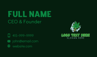 Smoking Cannabis Leaf Business Card Design