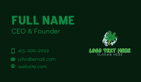 Smoking Cannabis Leaf Business Card