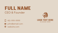 Brown Lion Mane Business Card Design