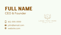 Luxury Hexagon Badge Lettermark Business Card