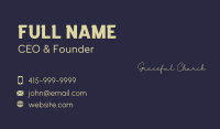 Handwritten Elegant Wordmark Business Card